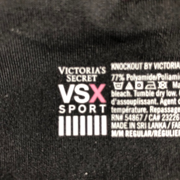 Victoria secrets sport knockout  tight black SZ M - Picture 6 of 10